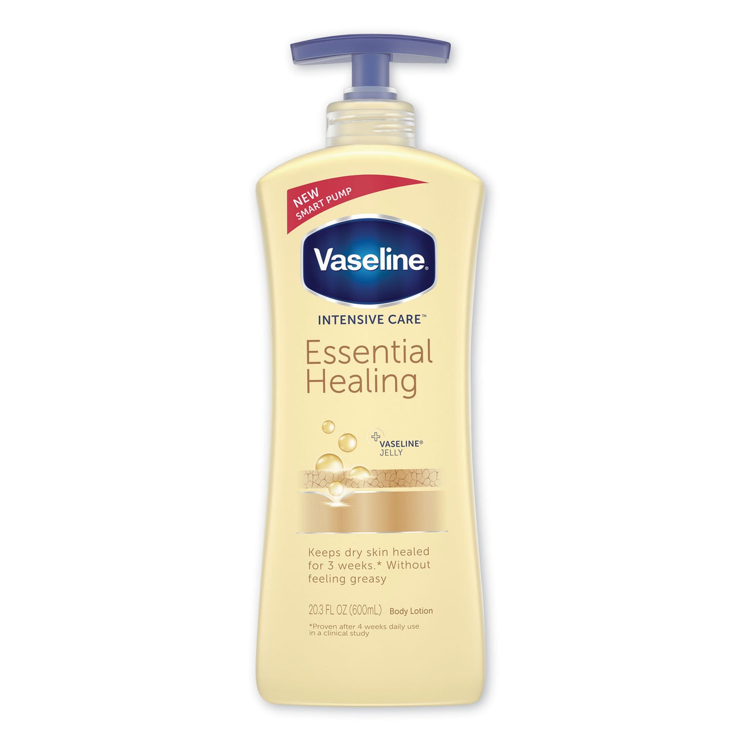 Vaseline Intensive Care Essential Healing Body Lotion, 20.3 oz, Pump Bottle (07900EA)