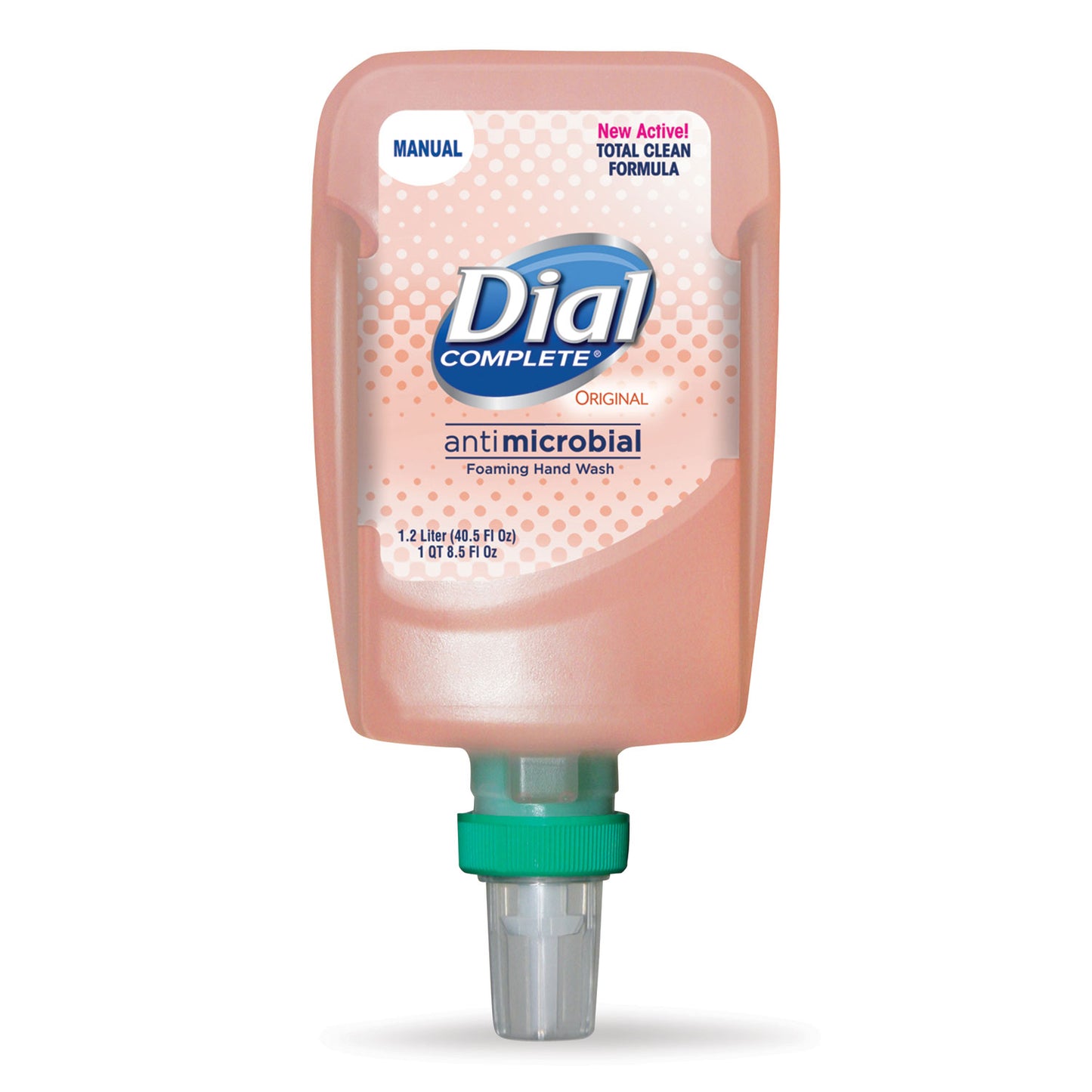Dial Antibacterial Foaming Hand Wash Refill for FIT Manual Dispenser, Original Scent, 1.2 L (16670EA)