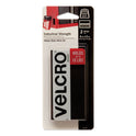 Velcro Industrial-Strength Heavy-Duty Fasteners, 2" x 4", Black, 2/Pack (90199)