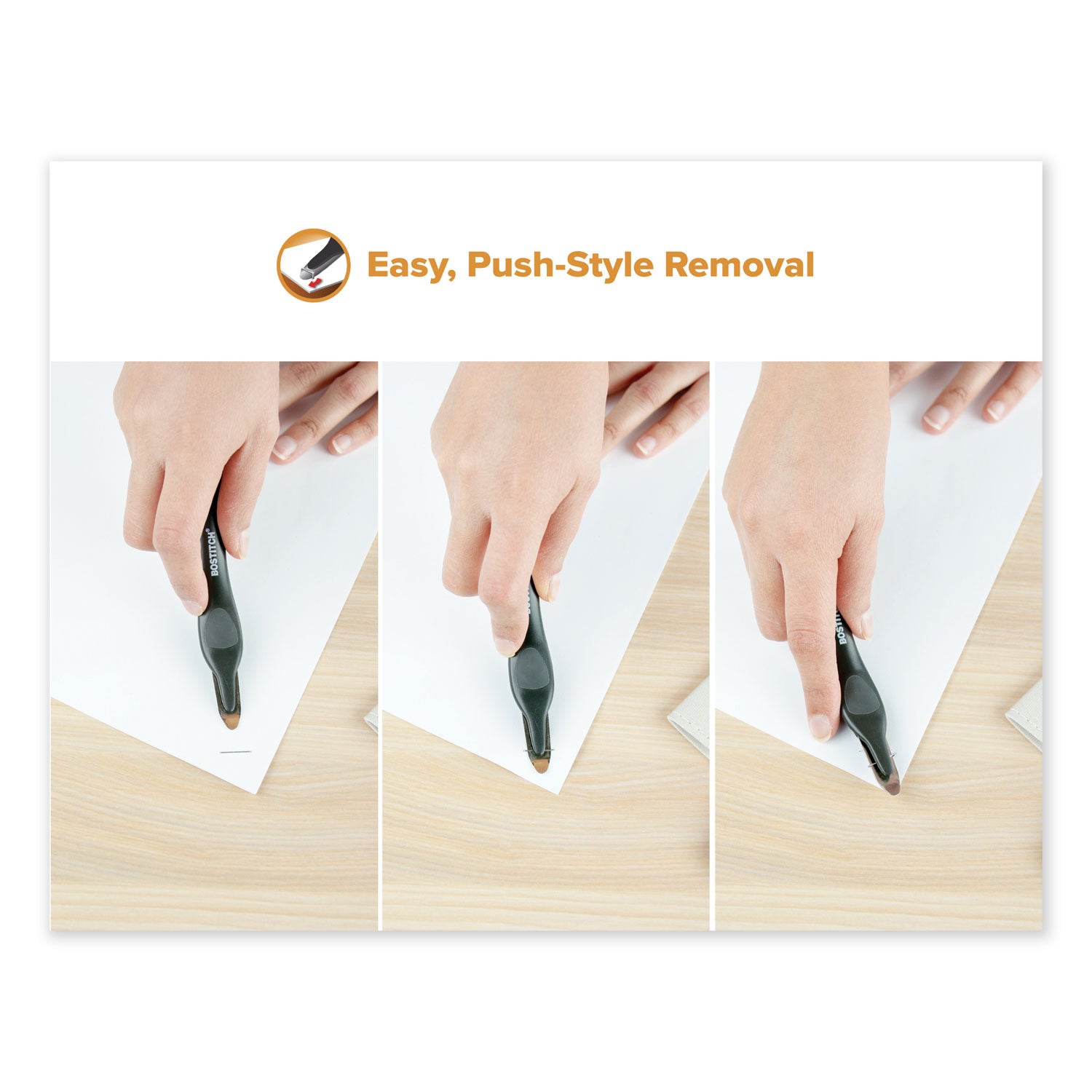 Bostitch Professional Magnetic Push-Style Staple Remover, Black (40000MBLK)