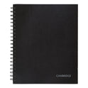 Cambridge Limited Hardbound Notebook with Pocket, 1-Subject, Wide/Legal Rule, Black Cover, (96) 11 x 8.5 Sheets (06100)