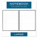 Cambridge Limited Hardbound Notebook with Pocket, 1-Subject, Wide/Legal Rule, Black Cover, (96) 11 x 8.5 Sheets (06100)