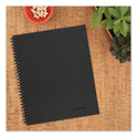 Cambridge Wirebound Business Notebook, 1-Subject, Wide/Legal Rule, Black Linen Cover, (80) 9.5 x 6.63 Sheets (06672)