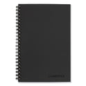 Cambridge Wirebound Business Notebook, 1-Subject, Wide/Legal Rule, Black Linen Cover, (80) 8 x 5 Sheets (06074)