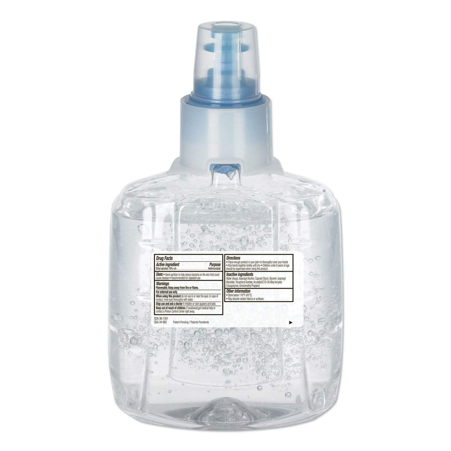 PURELL Advanced Hand Sanitizer Green Certified Gel Refill, For LTX-12 Dispensers, 1,200 mL, Fragrance-Free, 2/Carton (190302CT)