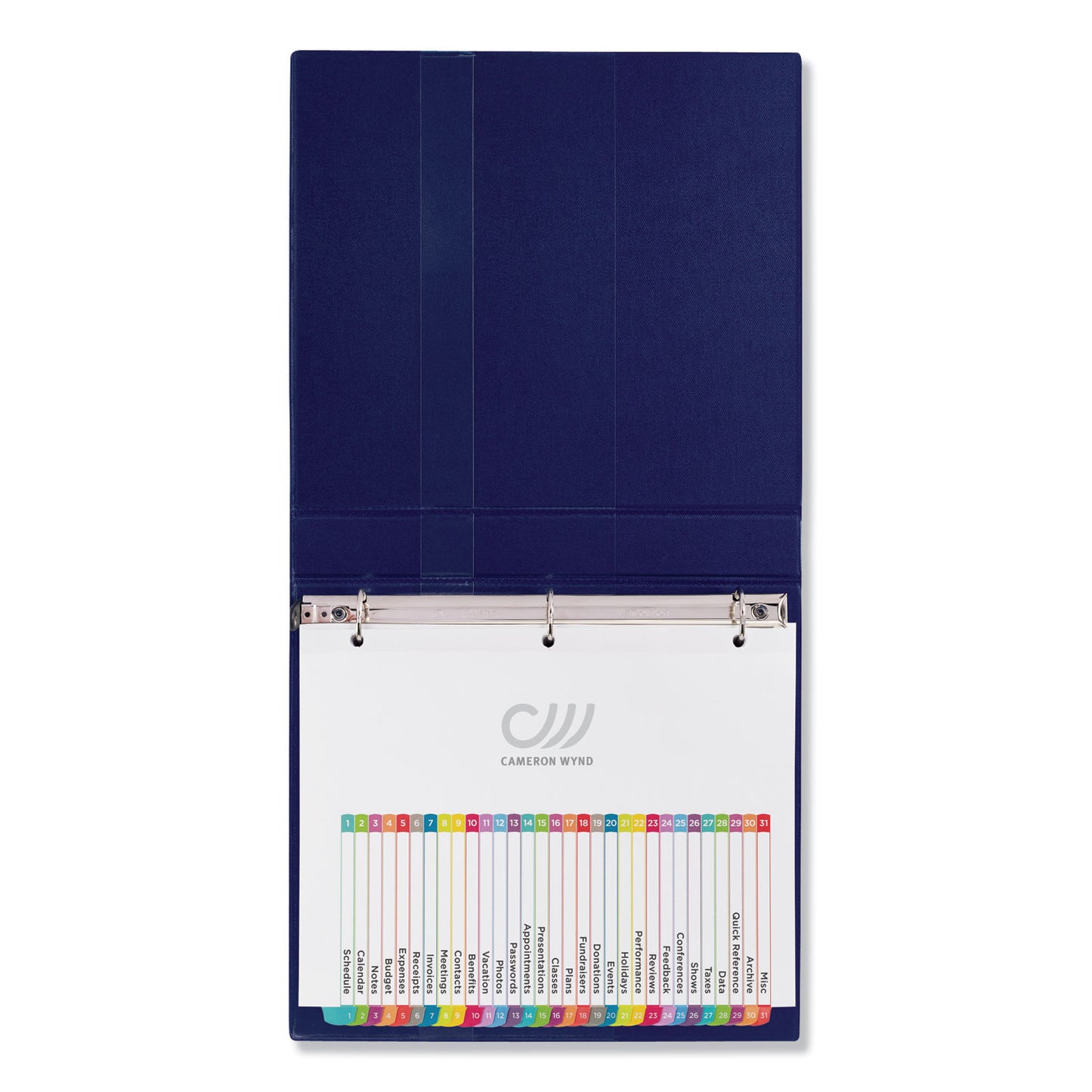 Avery Customizable TOC Ready Index Multicolor Tab Dividers, 31-Tab, 1 to 31, 11 x 8.5, White, Contemporary Color Tabs, 1 Set (11846)