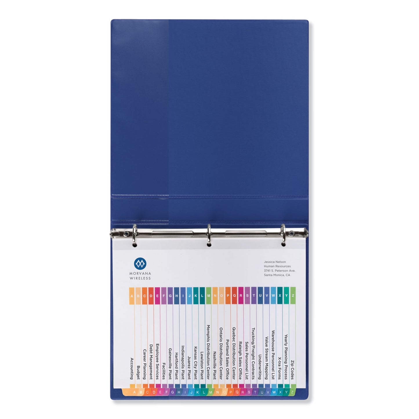 Avery Customizable Table of Contents Ready Index Dividers with Multicolor Tabs, 26-Tab, A to Z, 11 x 8.5, White, 1 Set (11085)