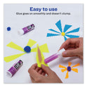 Avery Permanent Glue Stic Value Pack, 0.26 oz, Applies Purple, Dries Clear, 18/Pack (98079)