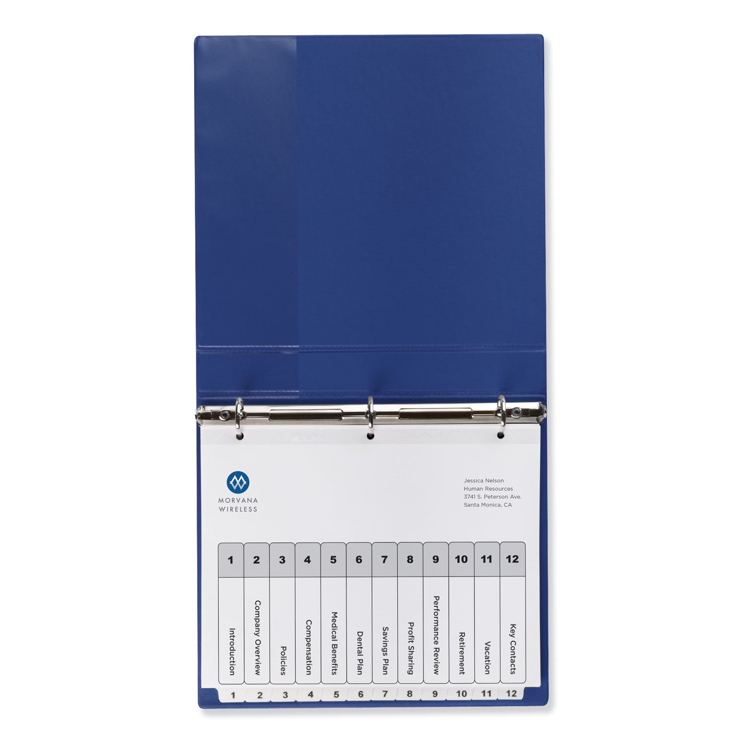 Avery Customizable TOC Ready Index Black and White Dividers, 12-Tab, 1 to 12, 11 x 8.5, 1 Set (11140)