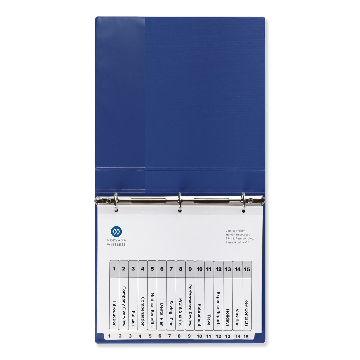 Avery Customizable TOC Ready Index Black and White Dividers, 15-Tab, 1 to 15, 11 x 8.5, 1 Set (11142)