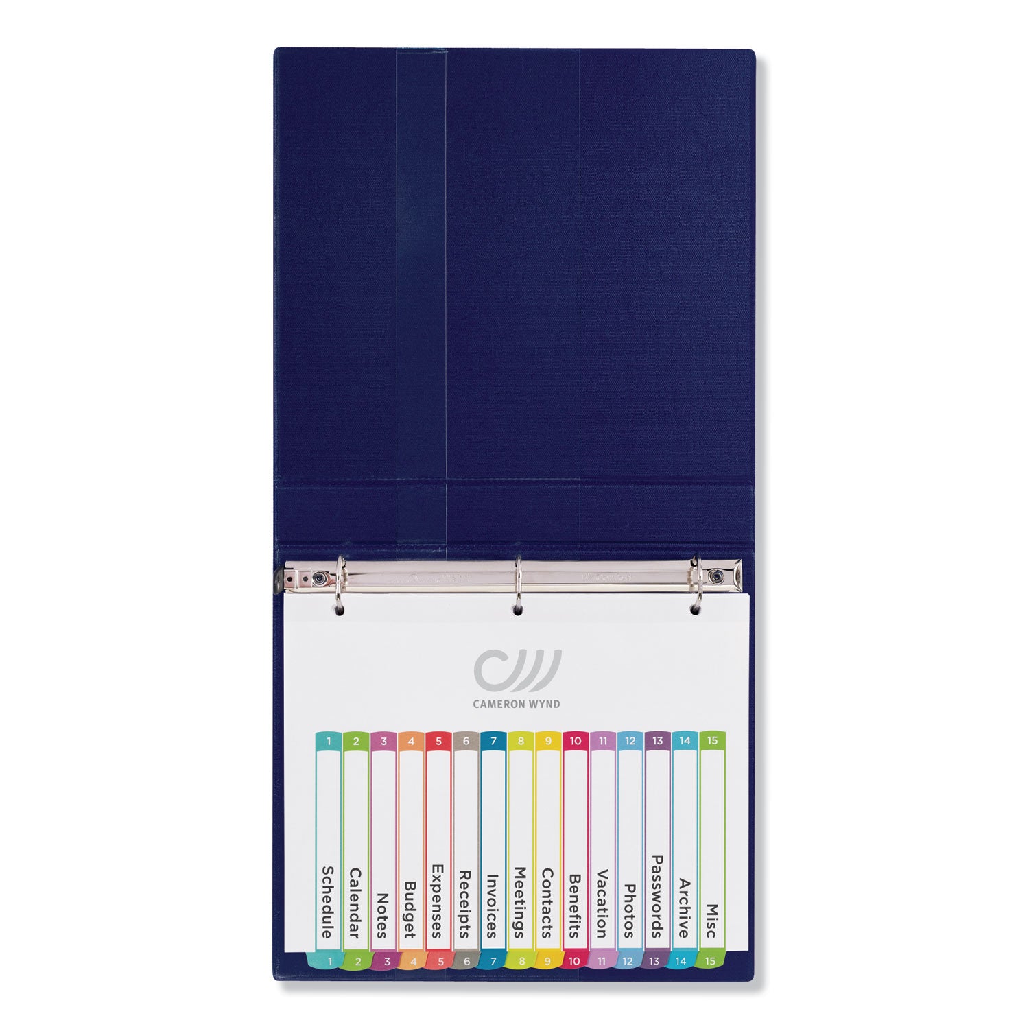 Avery Customizable TOC Ready Index Multicolor Tab Dividers, 15-Tab, 1 to 15, 11 x 8.5, White, Contemporary Color Tabs, 1 Set (11845)