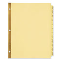 Avery Preprinted Laminated Tab Dividers with Gold Reinforced Binding Edge, 12-Tab, Jan. to Dec., 11 x 8.5, Buff, 1 Set (11307)