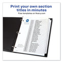 Avery Customizable TOC Ready Index Black and White Dividers, 31-Tab, 1 to 31, 11 x 8.5, 1 Set (11128)