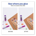 Avery Permanent Glue Stic Value Pack, 1.27 oz, Applies Purple, Dries Clear, 6/Pack (98071)