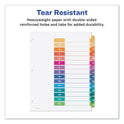 Avery Customizable TOC Ready Index Multicolor Tab Dividers, 15-Tab, 1 to 15, 11 x 8.5, White, Traditional Color Tabs, 1 Set (11143)