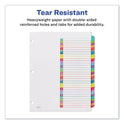 Avery Customizable TOC Ready Index Multicolor Tab Dividers, 31-Tab, 1 to 31, 11 x 8.5, White, Contemporary Color Tabs, 1 Set (11846)