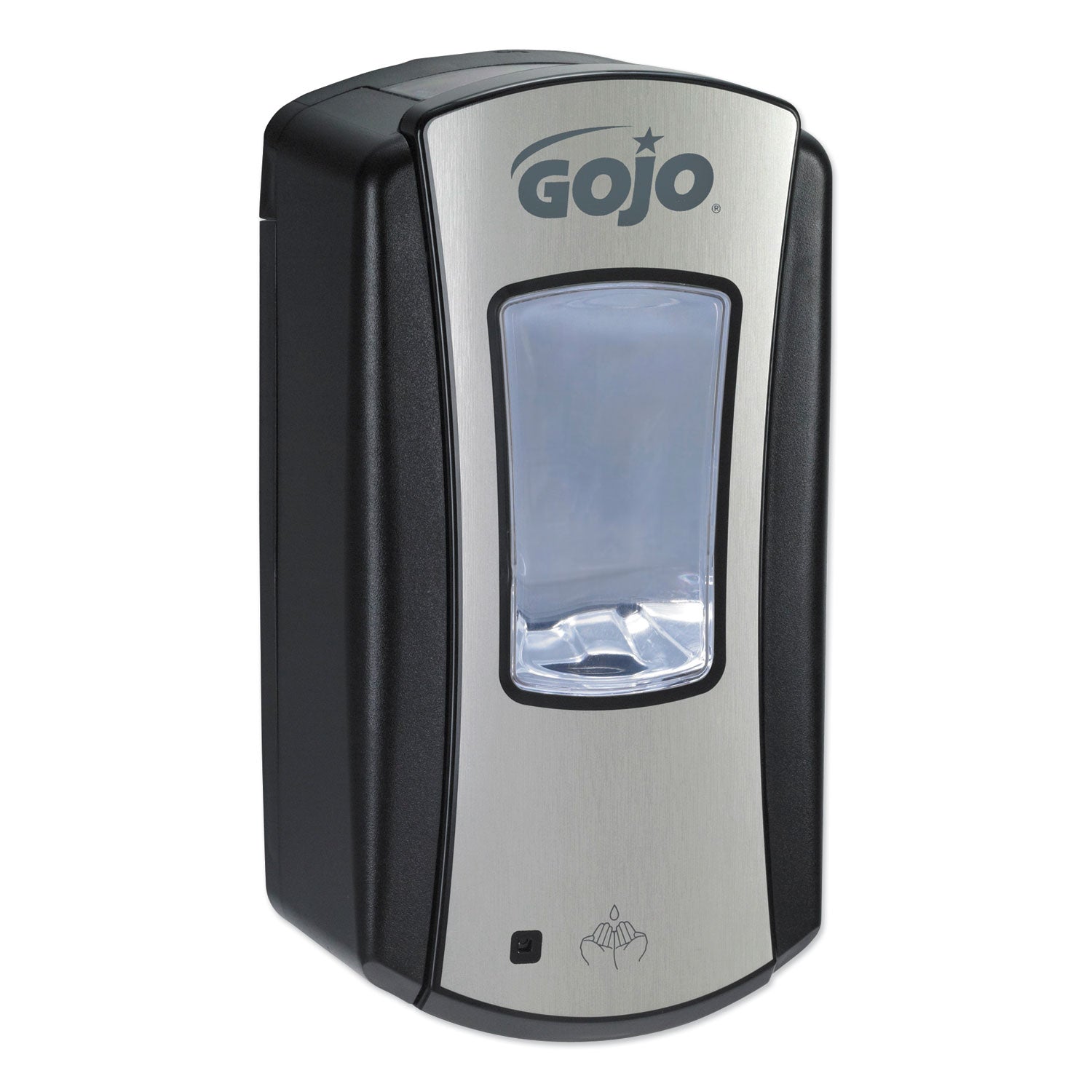 GOJO LTX-12 Touch-Free Dispenser, 1,200 mL, 5.75 x 3.33 x 10.5, Brushed Chrome/Black (191904)