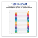 Avery Customizable TOC Ready Index Multicolor Tab Dividers, 26-Tab, A to Z, 11 x 8.5, White, Traditional Color Tabs, 1 Set (11125)