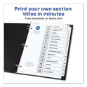 Avery Customizable TOC Ready Index Black and White Dividers, 15-Tab, 1 to 15, 11 x 8.5, 1 Set (11142)