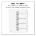 Avery Customizable TOC Ready Index Black and White Dividers, 8-Tab, 1 to 8, 11 x 8.5, 1 Set (11132)