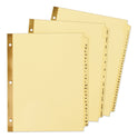 Avery Preprinted Laminated Tab Dividers with Gold Reinforced Binding Edge, 25-Tab, A to Z, 11 x 8.5, Buff, 1 Set (11306)