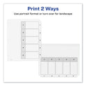 Avery Customizable TOC Ready Index Black and White Dividers, 5-Tab, 1 to 5, 11 x 8.5, 1 Set (11130)