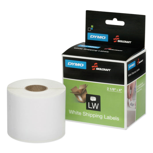 AbilityOne 7530016578884, SKILCRAFT Dymo LabelWriter Thermal Labels, Shipping Label, 2.12" x 4", Black on White