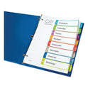 Avery Customizable TOC Ready Index Multicolor Tab Dividers, 8-Tab, 1 to 8, 11 x 8.5, White, Contemporary Color Tabs, 1 Set (11841)