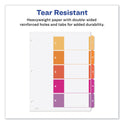 Avery Customizable TOC Ready Index Multicolor Tab Dividers, 5-Tab, 1 to 5, 11 x 8.5, White, Traditional Color Tabs, 6 Sets (11187)