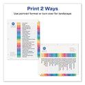 Avery Customizable Table of Contents Ready Index Dividers with Multicolor Tabs, 26-Tab, A to Z, 11 x 8.5, White, 1 Set (11085)
