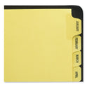 Avery Preprinted Laminated Tab Dividers with Gold Reinforced Binding Edge, 12-Tab, Jan. to Dec., 11 x 8.5, Buff, 1 Set (11307)