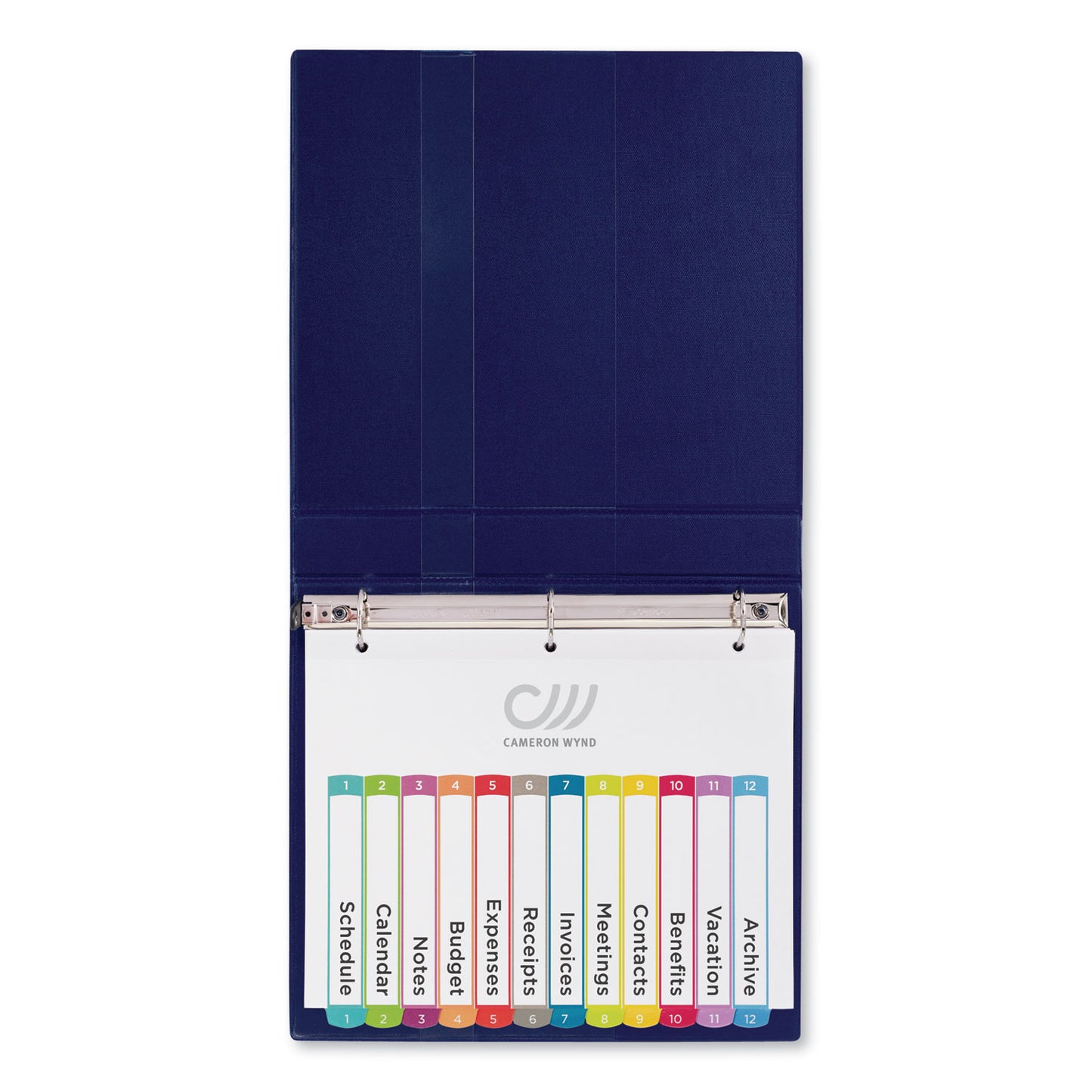 Avery Customizable TOC Ready Index Multicolor Tab Dividers, 12-Tab, 1 to 12, 11 x 8.5, White, Contemporary Color Tabs, 1 Set (11843)