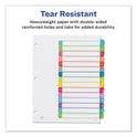 Avery Customizable TOC Ready Index Multicolor Tab Dividers, 15-Tab, 1 to 15, 11 x 8.5, White, Contemporary Color Tabs, 1 Set (11845)