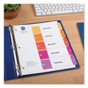 Avery Customizable TOC Ready Index Multicolor Tab Dividers, 5-Tab, 1 to 5, 11 x 8.5, White, Traditional Color Tabs, 1 Set (11131)