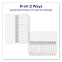 Avery Customizable TOC Ready Index Black and White Dividers, 12-Tab, 1 to 12, 11 x 8.5, 1 Set (11140)