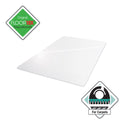 Floortex Cleartex Ultimat Polycarbonate Chair Mat for High Pile Carpets, 60" w x 48" l, Clear (ER1115227ER)