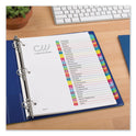 Avery Customizable TOC Ready Index Multicolor Tab Dividers, 31-Tab, 1 to 31, 11 x 8.5, White, Contemporary Color Tabs, 1 Set (11846)