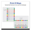 Avery Customizable TOC Ready Index Multicolor Tab Dividers, 15-Tab, 1 to 15, 11 x 8.5, White, Contemporary Color Tabs, 1 Set (11845)