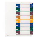 Avery Customizable Table of Contents Ready Index Dividers with Multicolor Tabs, 8-Tab, 1 to 8, 11 x 8.5, Translucent, 1 Set (11817)