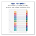 Avery Customizable TOC Ready Index Multicolor Tab Dividers, 31-Tab, 1 to 31, 11 x 8.5, White, Traditional Color Tabs, 1 Set (11129)