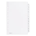 Avery Preprinted Tab Dividers, 12-Tab, A to Z, 8.5 x 5.5, White, 1 Set (11313)