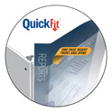 Stride QuickFit Ledger D-Ring View Binder, 3 Rings, 2" Capacity, 11 x 17, White (94030)