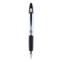 Zebra Z-Grip MAX Ballpoint Pen, Retractable, Medium 1 mm, Black Ink, Silver/Black Barrel, 12/Pack (22410)