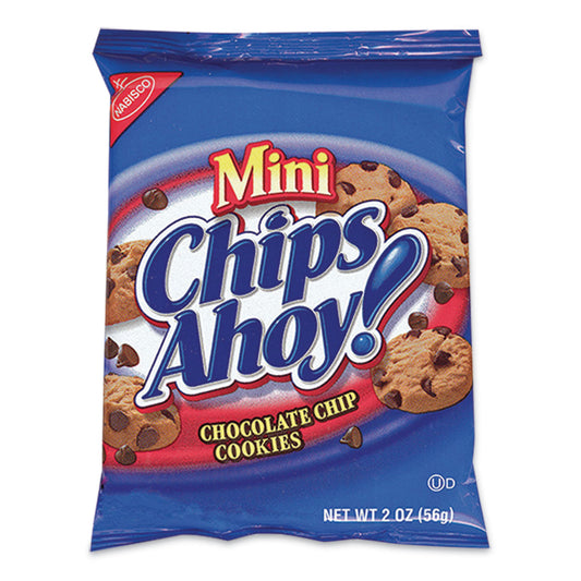 Nabisco Chocolate Chip Cookies - Single Serve, 2 oz Packets, 60/Carton (NFG015480)