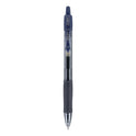 Pilot G2 Premium Gel Pen, Retractable, Fine 0.7 mm, Navy Blue Ink, Smoke/Blue Barrel, Dozen (31187)