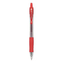 Pilot G2 Premium Gel Pen, Retractable, Extra-Fine 0.5 mm, Red Ink, Smoke/Red Barrel, Dozen (31004)