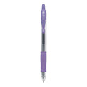 Pilot G2 Premium Gel Pen, Retractable, Extra-Fine 0.5 mm, Purple Ink, Smoke/Purple Barrel, Dozen (31006)