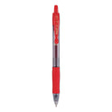 Pilot G2 Premium Gel Pen, Retractable, Bold 1 mm, Red Ink, Smoke/Red Barrel, Dozen (31258)