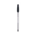 Paper Mate InkJoy 50ST Ballpoint Pen, Stick, Medium 1 mm, Black Ink, Clear Barrel, Dozen (2013154)