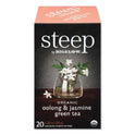 Bigelow Steep Tea, Oolong and Jasmine Green, 0.06 oz Tea Bag, 20/Box (RCB17714)